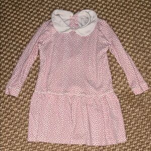 Lila + Hayes Lillian Long Sleeve Dress with Collar - Floating Hearts Size 4T